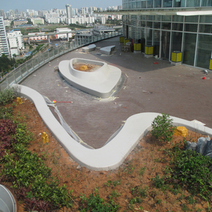 海口华邑五星级酒店游艇会所玻璃钢树池工程案例